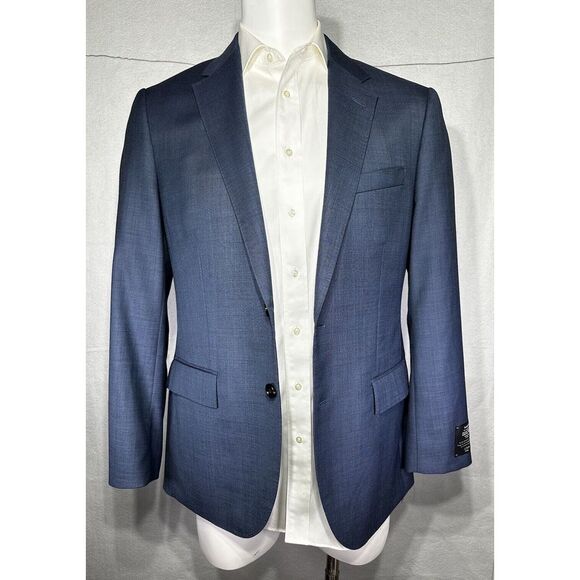 J. Crew Other - J Crew $450 Ludlow Slim Stretch‎ Suit Jacket Italian Wool Harbor Blue 42R J3272